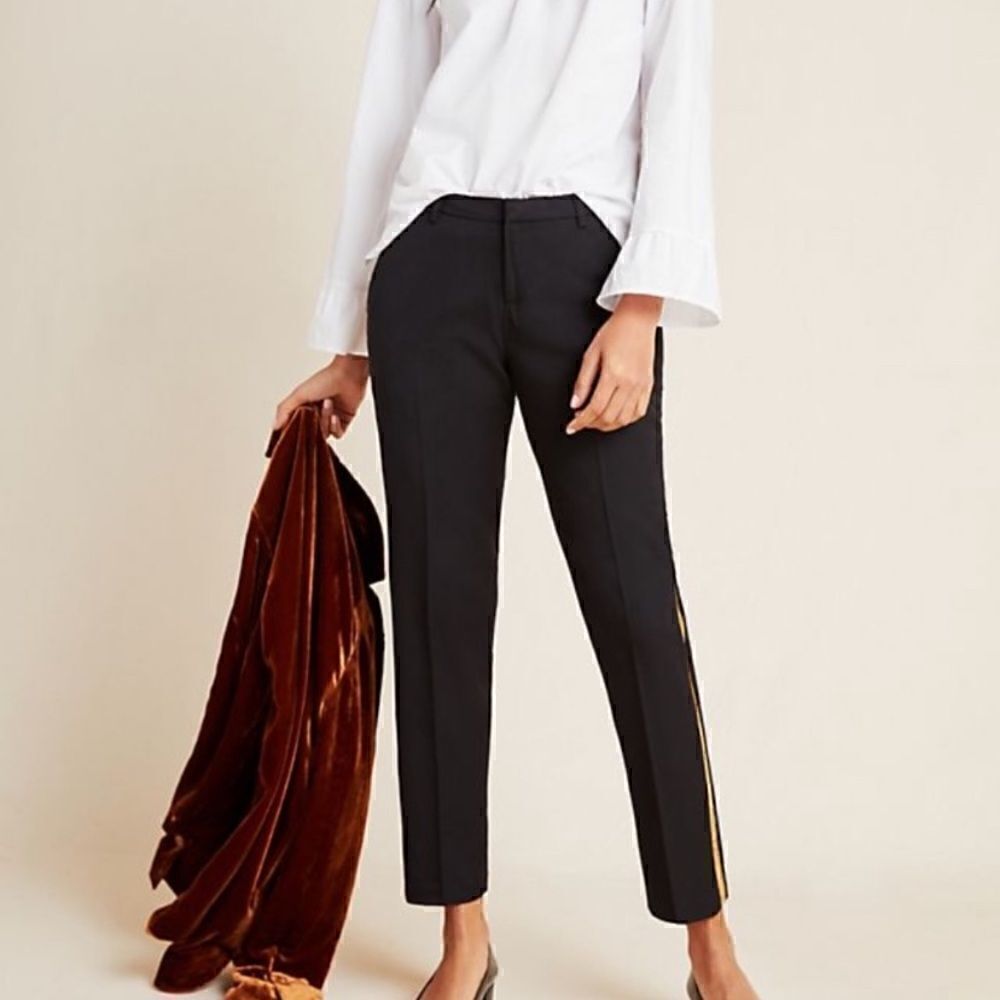 Scotch & soda tailored snake side stripe trousers